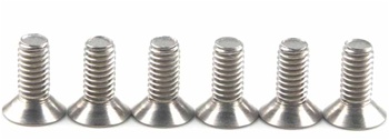 KYO1-S34010T Kyosho Titanium Flat Head Screw M4x10mm - Package of 6
