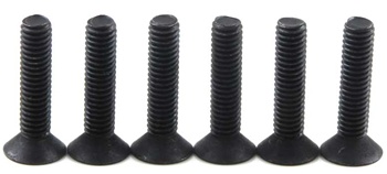 KYO1-S34018H Kyosho Flat Head Hex Screw M4x18mm - Package of 6
