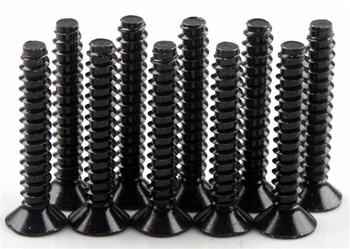 KYO1-S34025TP Kyosho Flat Head Self-Tapping Screw M4x25mm - Package of 10