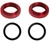 KYOFM364R Kyosho TF-5 Shock Adjuster Nut in Red - Package of 2