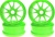 KYOIF139KG Kyosho 10 Spoke Wheels - Green - Package of 2