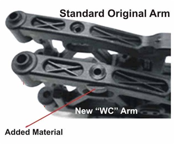 KYOIF427B Kyosho Inferno MP9 WC Front Lower Suspension Arms Left and Right - Heavy Duty