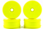 KYOIFH004KY Kyosho Inferno MP9 Dish Wheels Larger Diameter Yellow - Package of 4