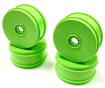 KYOIFH006KG Kyosho Inferno MP9 TKi4 Dish Wheel Green - Package of 4