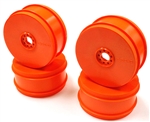 KYOIFH006KO Kyosho Inferno MP9 TKi4 Dish Wheel Orange - Package of 4