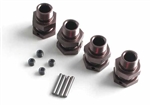 KYOIFW328GM Kyosho Inferno ST-RR EVO 14mm Gunmetal Wheel Hubs - Package of 4