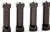 KYOIFW401B Kyosho Inferno SP Aluminum Radio Posts in Gunmetal - Package of 4