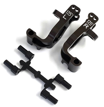 KYOIFW474 Kyosho Inferno MP10T Gunmetal 7075 Aluminum Front Hub Carrier Set 17.5°