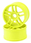 KYOIGH005KY Kyosho Inferno GT Yellow 10 Spoke Wheels Package of 2