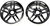 Kyosho Inferno GT Silver Chrome 10 Spoke Wheels Package of 2