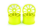 Yellow Kyosho 10 Spoke Wheels