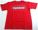 KYOKA10002S3X Kyosho K Fade Short Sleeve T-Shirt Red Size 3XL