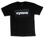 KYOKA10002SLB Kyosho K Fade Short Sleeve T-Shirt Black Size L