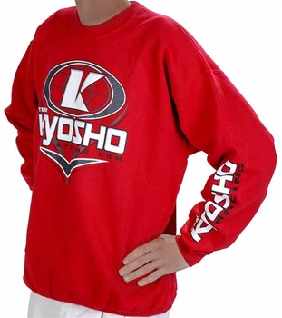 KYOKA20000L Kyosho K-Oval Red-Sweatshirt - Large