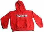 KYOKA20002H2XL Kyosho K Fade Sweatshirt With Hood Red - 2X Large