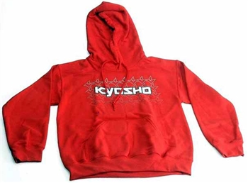 KYOKA20002H2XL Kyosho K Fade Sweatshirt With Hood Red - 2X Large