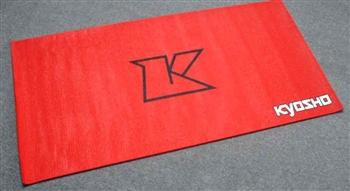 KYOKA30003R Kyosho Big K Red Pit Mat - 2' x 4'