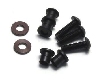 KYOLA256GM Kyosho Steering King Pin Gunmetal Ultima and Lazer - Package of 4