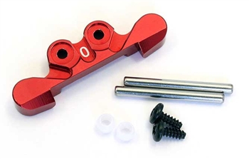 KYOMBW025R-0 Kyosho Mini-Z Buggy Red Anodized Aluminum 0 Degree Front Suspension Mount
