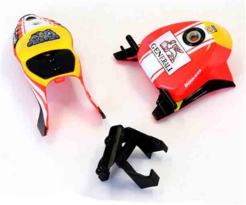 KYOMCB002BDR Kyosho Moto Racer DUCATI Body Parts Set