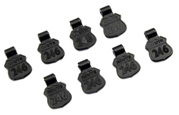 KYOR246-9003 Kyosho Rubber Body Pin Pull - Package of 8