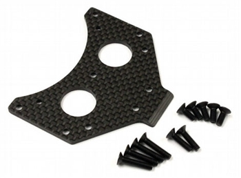 KYOSCW008 Kyosho Scorpion Carbon Gear Box Mount Set