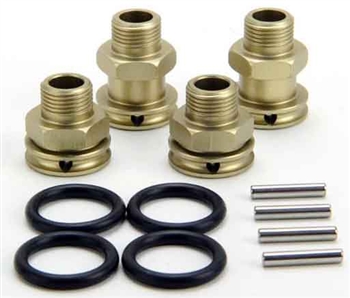 KYOSXW009 Kyosho Scorpion XXL Front and Rear Aluminum Wheel Hub Set +5mm and +15mm