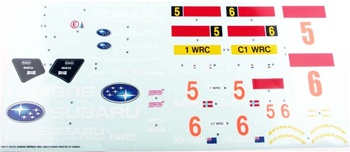 KYOTRB171-1 DRX Subaru Impreza Sponsor Decal Sheet