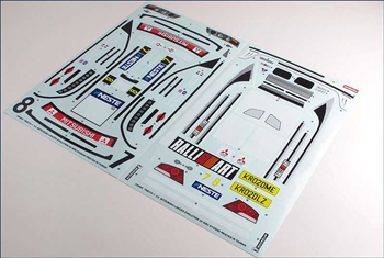 KYOTRB174-1 Kyosho DRX  Mitsubishi Lancer EVO.VII WRC Sponsor Decals