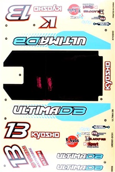 KYOUMD681 Kyosho Ultima DB Decal Set