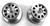 KYOUMH601S Kyosho Ultima SC Silver Wheels - Package of 2