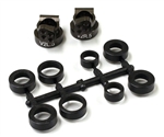 KYOUMW704-05 Kyosho Aluminum V2 Rear Hub Carriers 0.5 deg. for RB6, RB5, ZX5-FS and RT5 Gunmetal - Package of 2