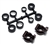 KYOUMW704-1 Kyosho Aluminum V2 Rear Hub Carriers 1 deg. for RB6, RB5, ZX5-FS and RT5 Gunmetal - Package of 2