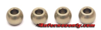 KYOW0204 Kyosho Inferno MP9 6.8mm Hard Anodized 7075 Aluminum Balls - Package of 4