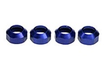 Kyosho Shock Cap Set Blue (ZX5, RB5) - Package of 4