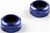 KYOW5189-01BL Kyosho Blue Aluminum Shock Caps (ZX-5 SP and FS) - Package of 2