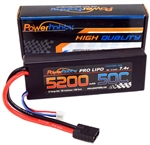 PHB2S520050CTRX 5200MAh 7.4V 2S 50C LiPo Battery with Hardwired Genuine