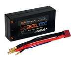 PHB2S5600100CSHHV 2S 7.4C 5600MAH 100C HV Shorty Lipo w/ 4mm Bullet Connectors