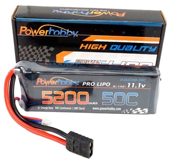 PHB3S520050CTRX 5200mAh 11.1V 3S 50C LiPo Battery with Hardwired Genuine