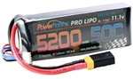PHB3S520050CXT60APT 5200mAh 11.1V 3S 50C LiPo Battery with Hardwired XT60