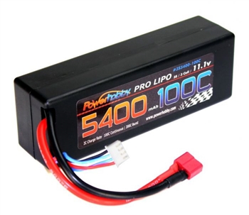 PHB3S5400100CDNSHCS 3S 11.1V 5400MAH 100C W/ Deans Hard Case