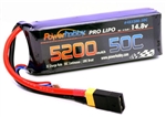 PHB4S520050CXT60APT 5200mAh 14.8V 4S 50C LiPo Battery with Hardwired XT60