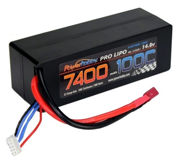 PHB4S7400100CDNSHCS 4S 14.8V 7400MAH 100C w/ Deans Hard Case