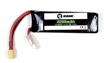 RGRA1266 3S 11.1V 2200mAh 25C Lipo Battery; Defender 1100