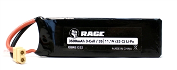 RGRB1252 11.1V 3S 25C 3600mAh Li-Po Battery w/ XT60 SC700BL