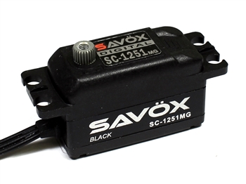 SAVSC1251MG-BE BLACK EDITION LOW PROFILE DIGITAL SERVO .09/125 @ 6.0V