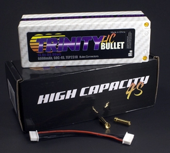 TRITEP2310 4S 14.8v 6000mah 60C 1/8 E-Buggy Pack with 5MM Bullets
