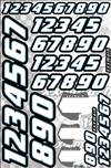 xxx main Race Numbers - White