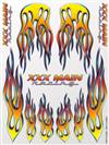 xxx main Pro flames Sticker Sheet