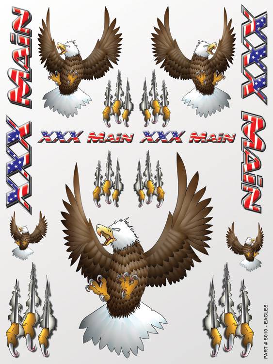 xxx main Eagles Sticker Sheet